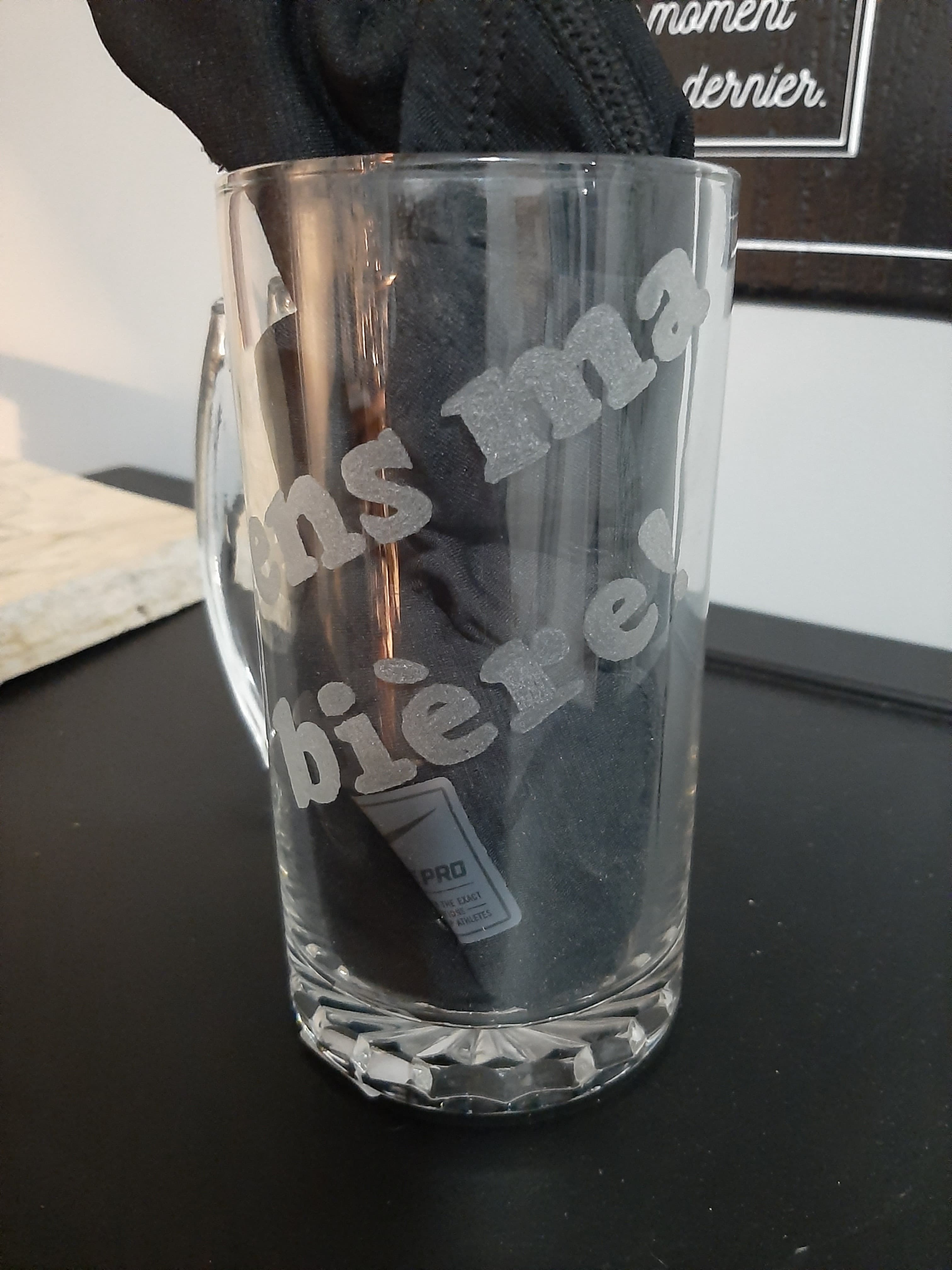Bock de bière "Tiens ma bière!"
