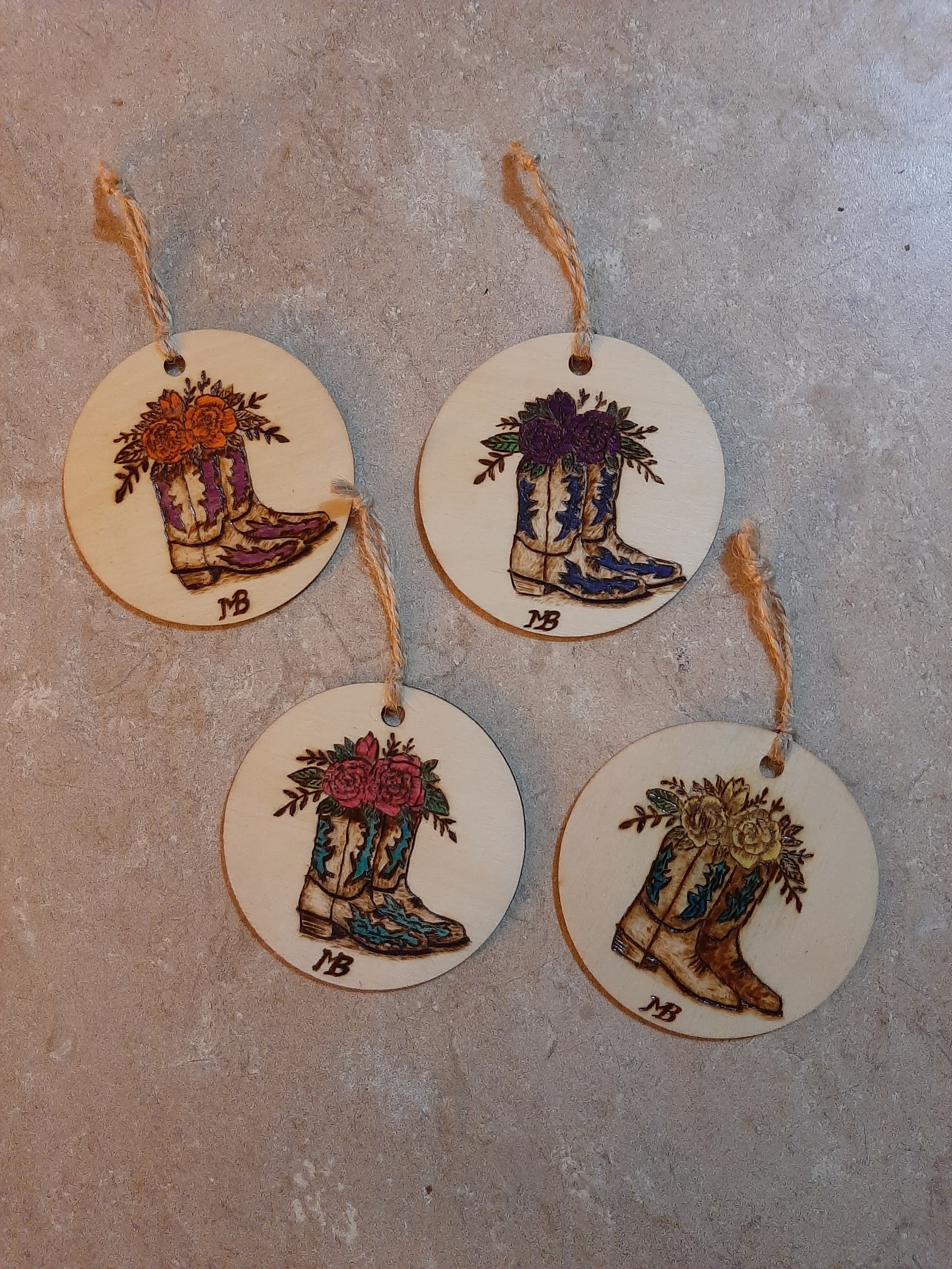 Bottes Cowgirl/Fleurs