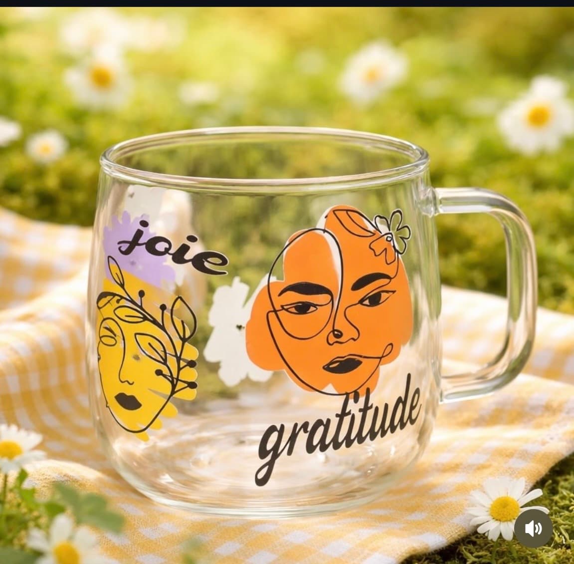 Tasse en verre double paroi 