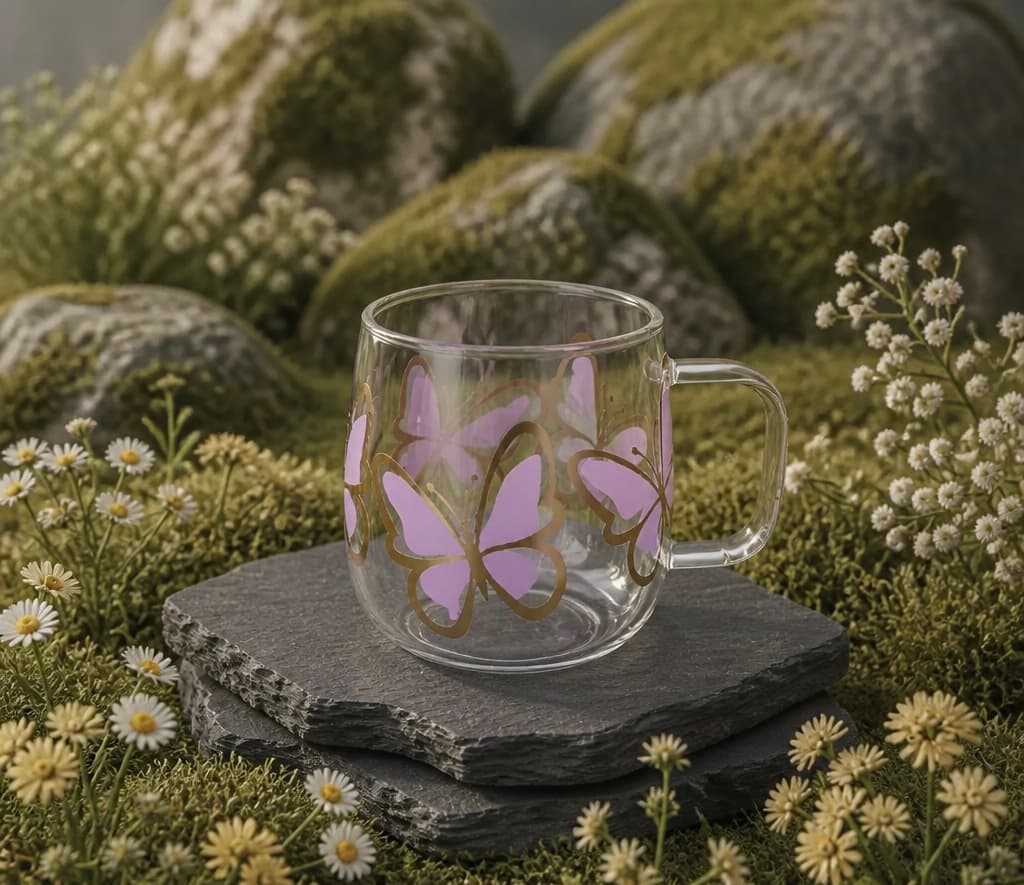 Tasse en verre double paroi 